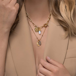 Newbridge Silverware Gold Plated Pendant with Lapis Lazuli Charm-Goviers