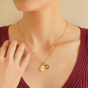 Newbridge Silverware Gold Plated Pendant with Lapis Lazuli Charm-Goviers