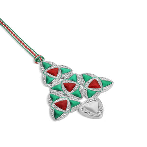 Newbridge Silverware Green & Red Celtic Christmas Tree Decoration-Goviers