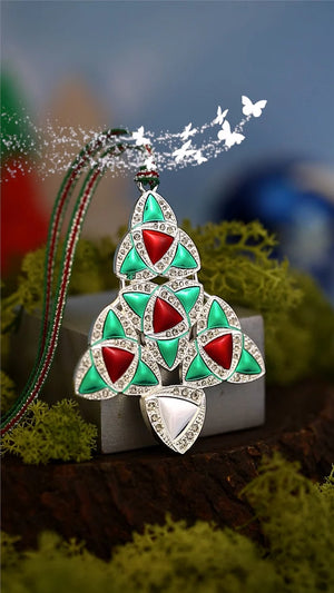 Newbridge Silverware Green & Red Celtic Christmas Tree Decoration-Goviers