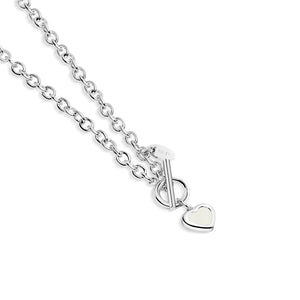 Newbridge Silverware Heart T-Bar Pendant-Goviers