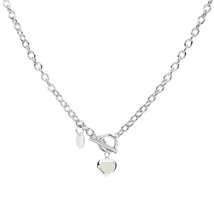 Newbridge Silverware Heart T-Bar Pendant-Goviers