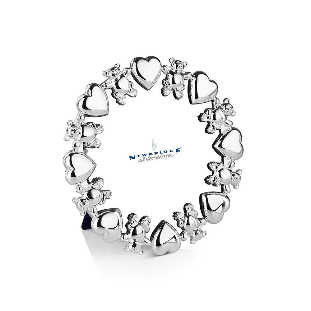 Newbridge Silverware Hearts and Bears Round Frame-Goviers
