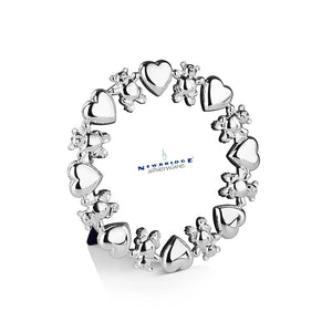Newbridge Silverware Hearts and Bears Round Frame-Goviers