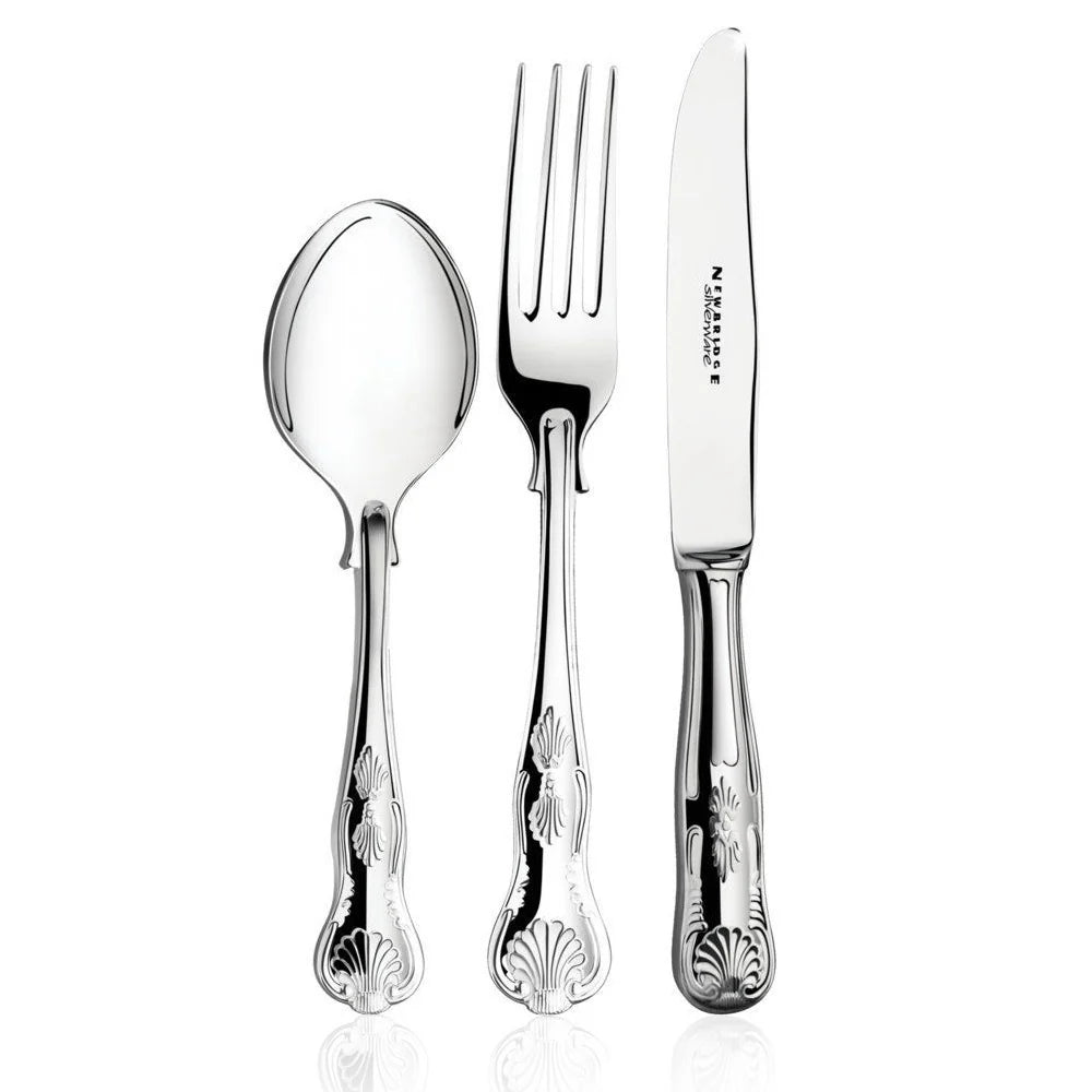 Newbridge Silverware Kings - Silver Plated 3 Piece Child Cutlery Set-Goviers