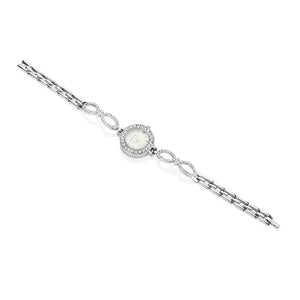 Newbridge Silverware Ladies Watch Link Bracelet Double Clasp-Goviers