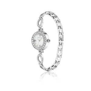 Newbridge Silverware Ladies Watch Link Bracelet Double Clasp-Goviers