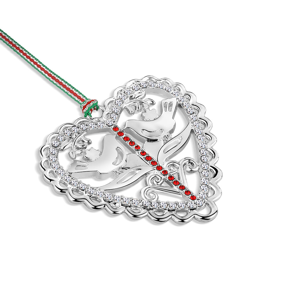 Newbridge Silverware Love Birds Christmas Tree Decoration-Goviers