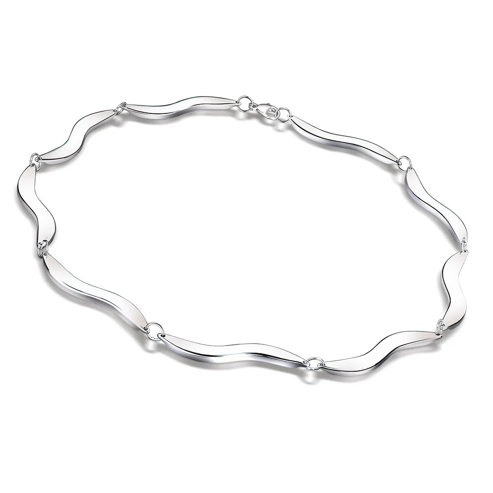 Newbridge Silverware Mona Lisa Link Necklace-Goviers