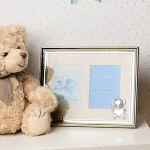 Newbridge Silverware New Baby Double Frame 3x4"-Goviers