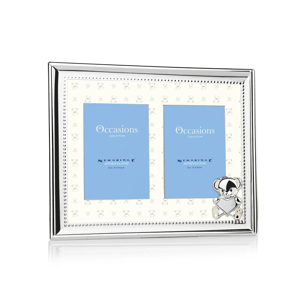 Newbridge Silverware New Baby Double Frame 3x4"-Goviers