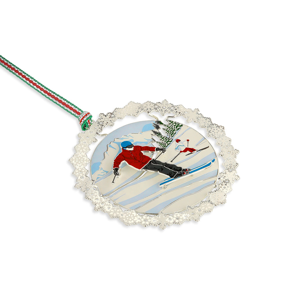 Newbridge Silverware On the Piste Christmas Tree Decoration-Goviers