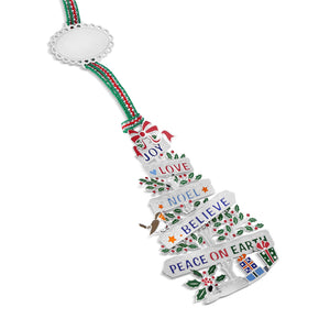 Newbridge Silverware Peace on Earth Christmas Tree Decoration-Goviers
