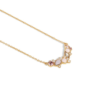 Newbridge Silverware Pendant with Mixed Stones-Goviers