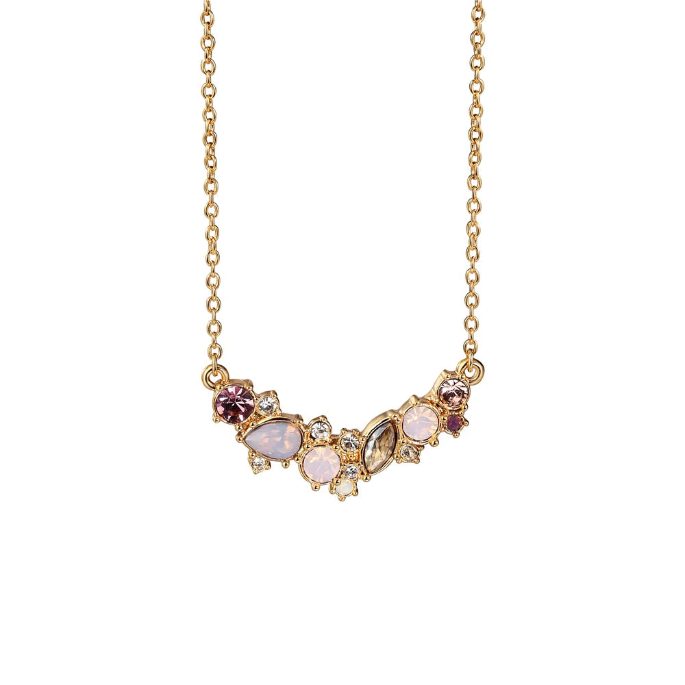 Newbridge Silverware Pendant with Mixed Stones-Goviers