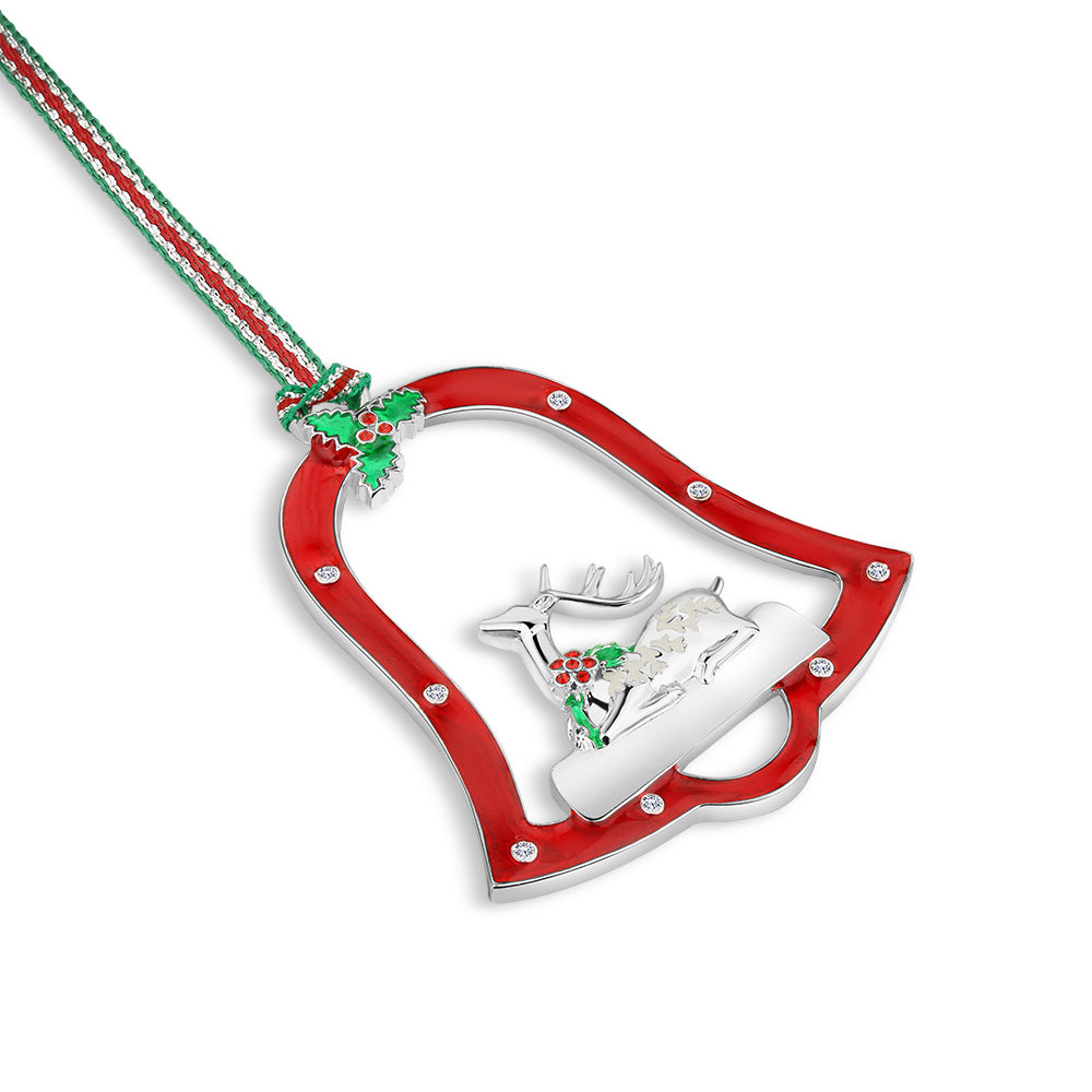 Newbridge Silverware Resting Reindeer Christmas Tree Decoration-Goviers