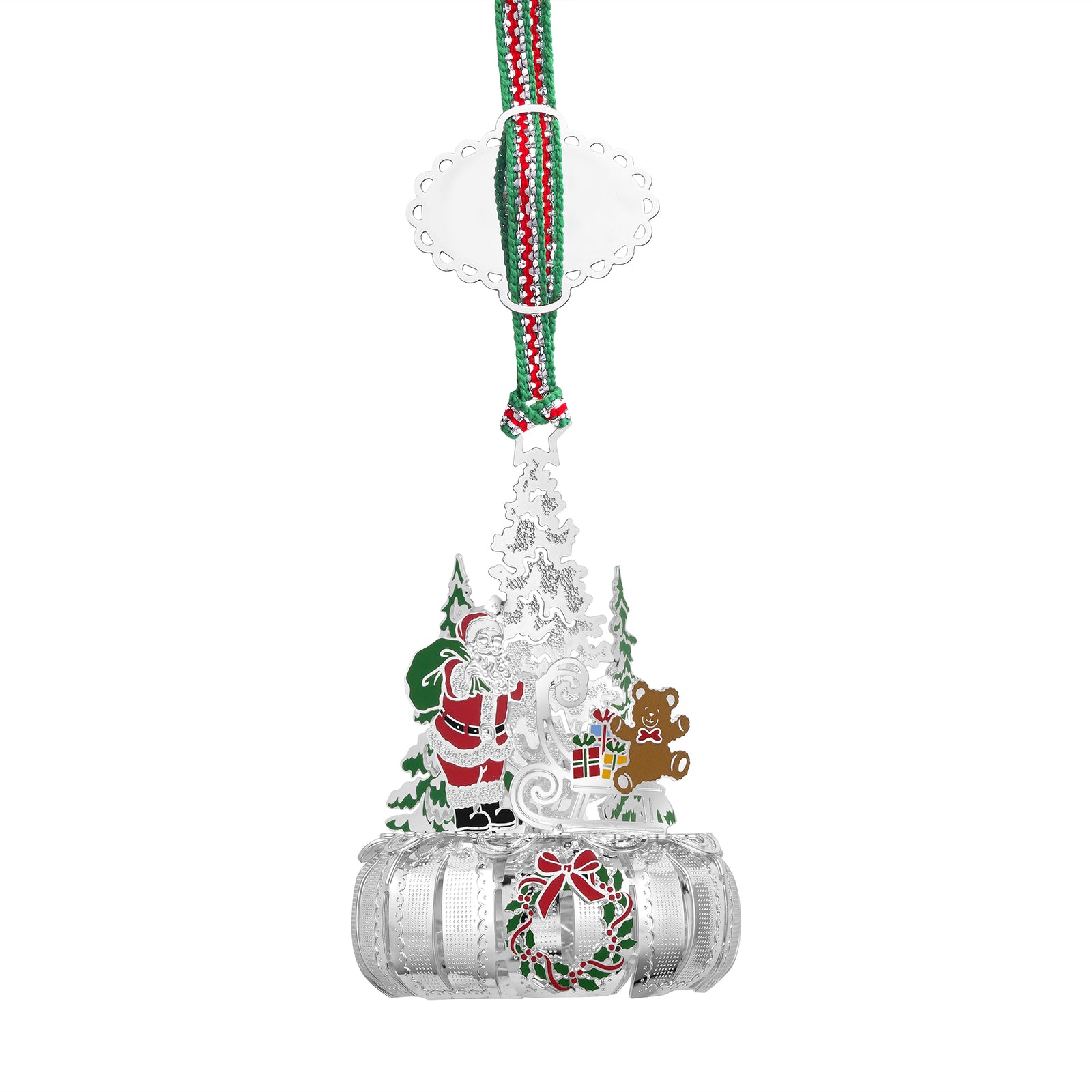 Newbridge Silverware Santa Carousel Christmas Tree Decoration-Goviers