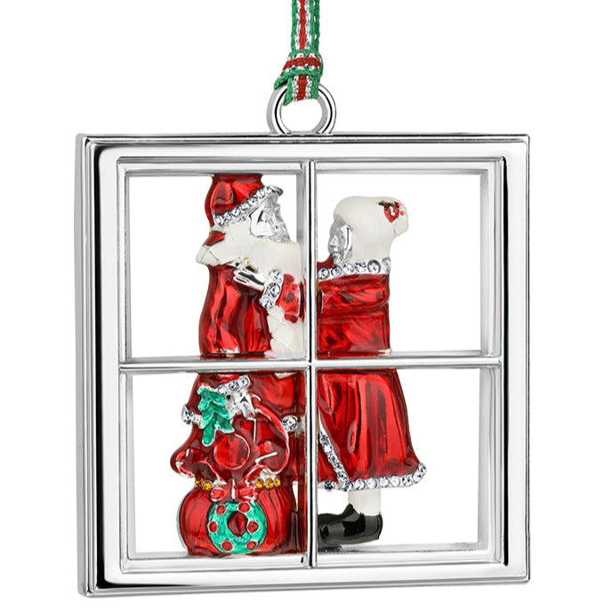 Newbridge Silverware Santa Leaving North Pole Christmas Tree Decoration-Goviers