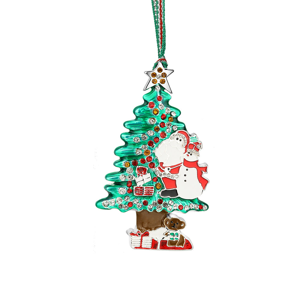 Newbridge Silverware Santa & Snowman Christmas Tree Decoration-Goviers