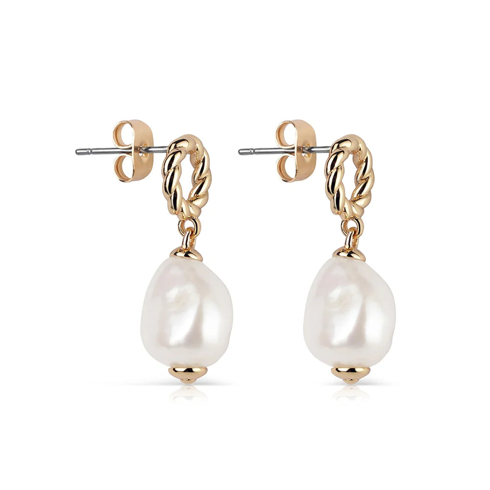Newbridge Silverware Sappho Baroque Pearl Earrings-Goviers