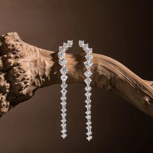 Newbridge Silverware Silver Plated Cubic Zirconia Drop Earrings-Goviers