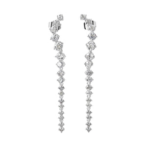 Newbridge Silverware Silver Plated Cubic Zirconia Drop Earrings-Goviers