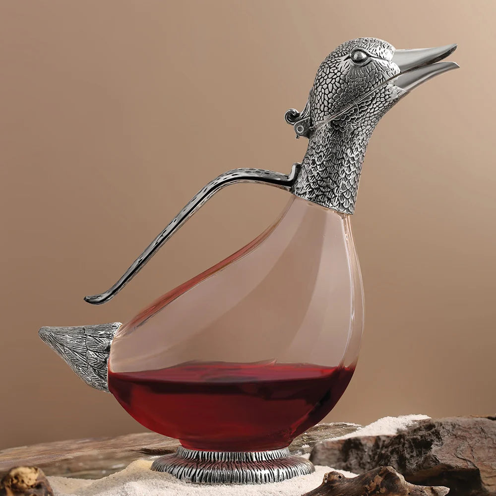 Newbridge Silverware Silver Plated Duck Wine Decanter-Goviers