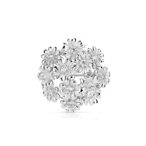 Newbridge Silverware Silver Plated Floral Cluster Brooch-Goviers