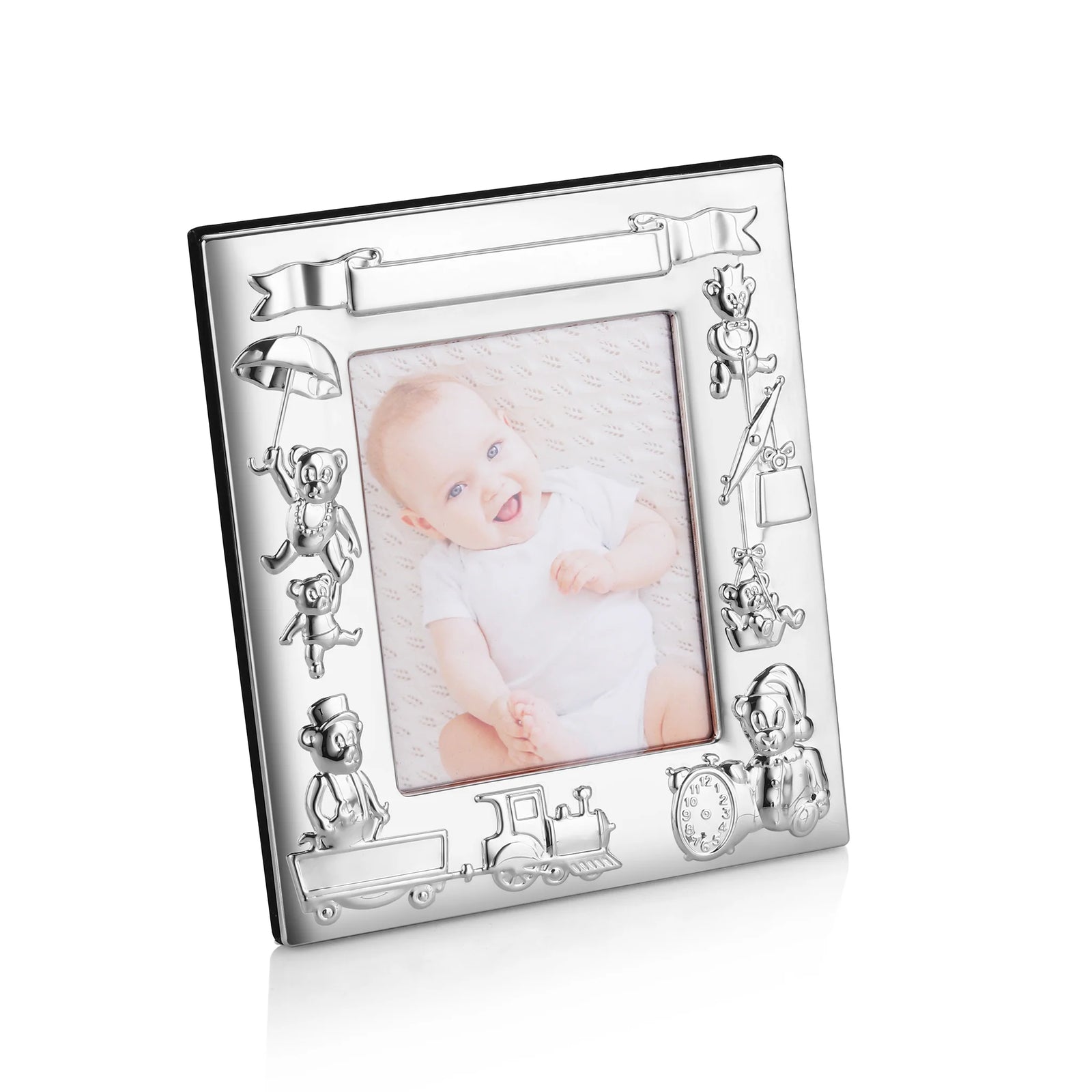 Newbridge Silverware Silver Plated Teddy Bear Frame 3x5"-Goviers