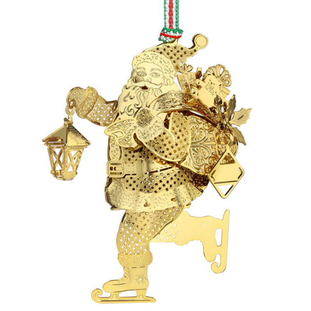 Newbridge Silverware Skating Santa Christmas Tree Decoration-Goviers