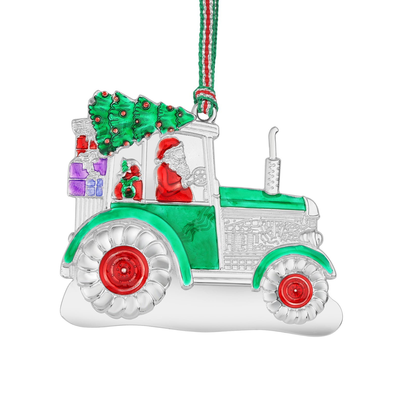 Newbridge Silverware Tractor Christmas Tree Decoration-Goviers