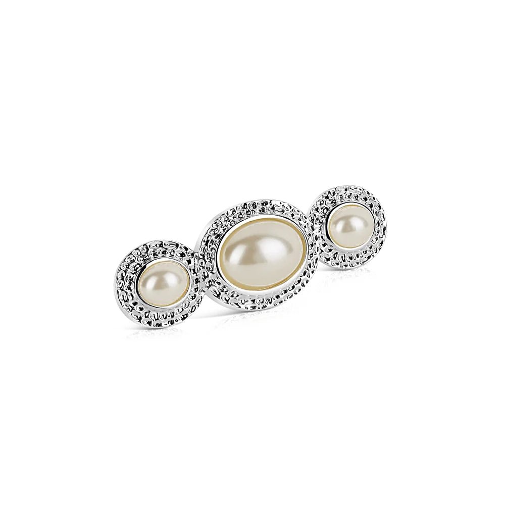 Newbridge Silverware Triple Pearl Brooch-Goviers