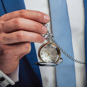 Newbridge Silverware  Two Tone Pocket Watch