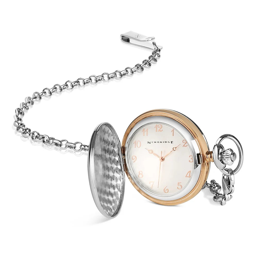 Newbridge Silverware Two Tone Pocket Watch-Goviers