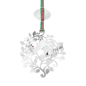Newbridge Silverware Winter Robins Christmas Tree Decoration-Goviers