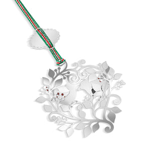 Newbridge Silverware Winter Robins Christmas Tree Decoration-Goviers