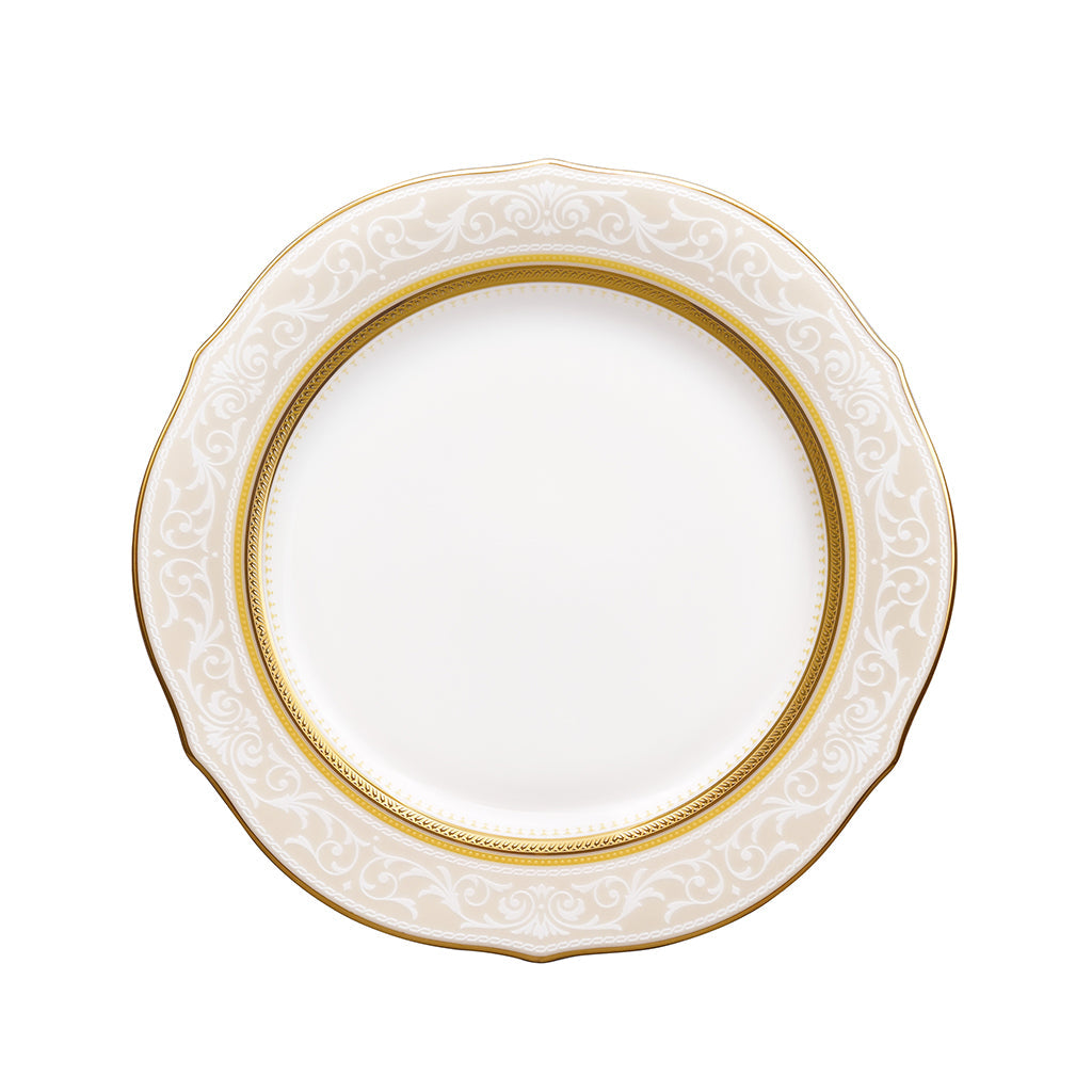 Noritake Glendonald Gold Scalloped Accent Plate x4-homeware-Goviers