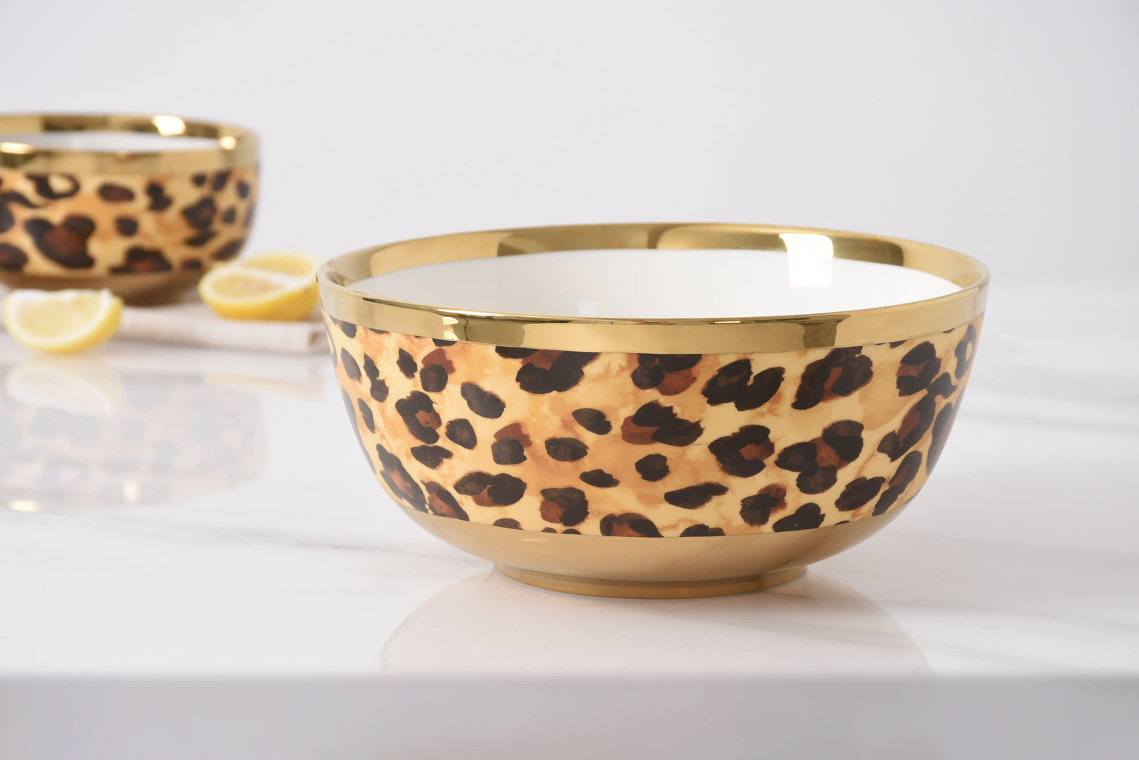 Pampa Bay Animal Print Medium Bowl-Goviers