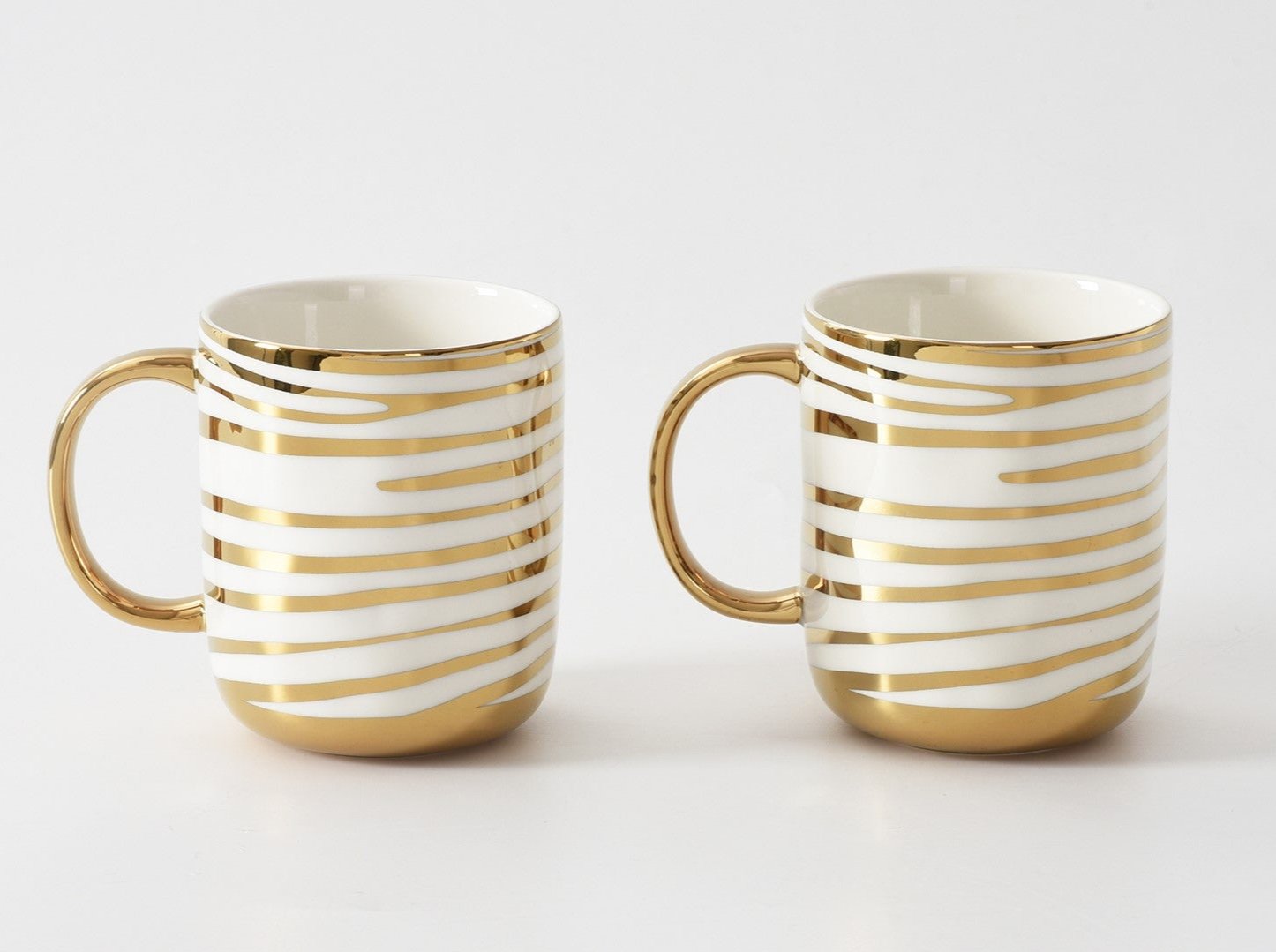 Pampa Bay Get Gifty Set Of 2 Striped Mugs-Goviers