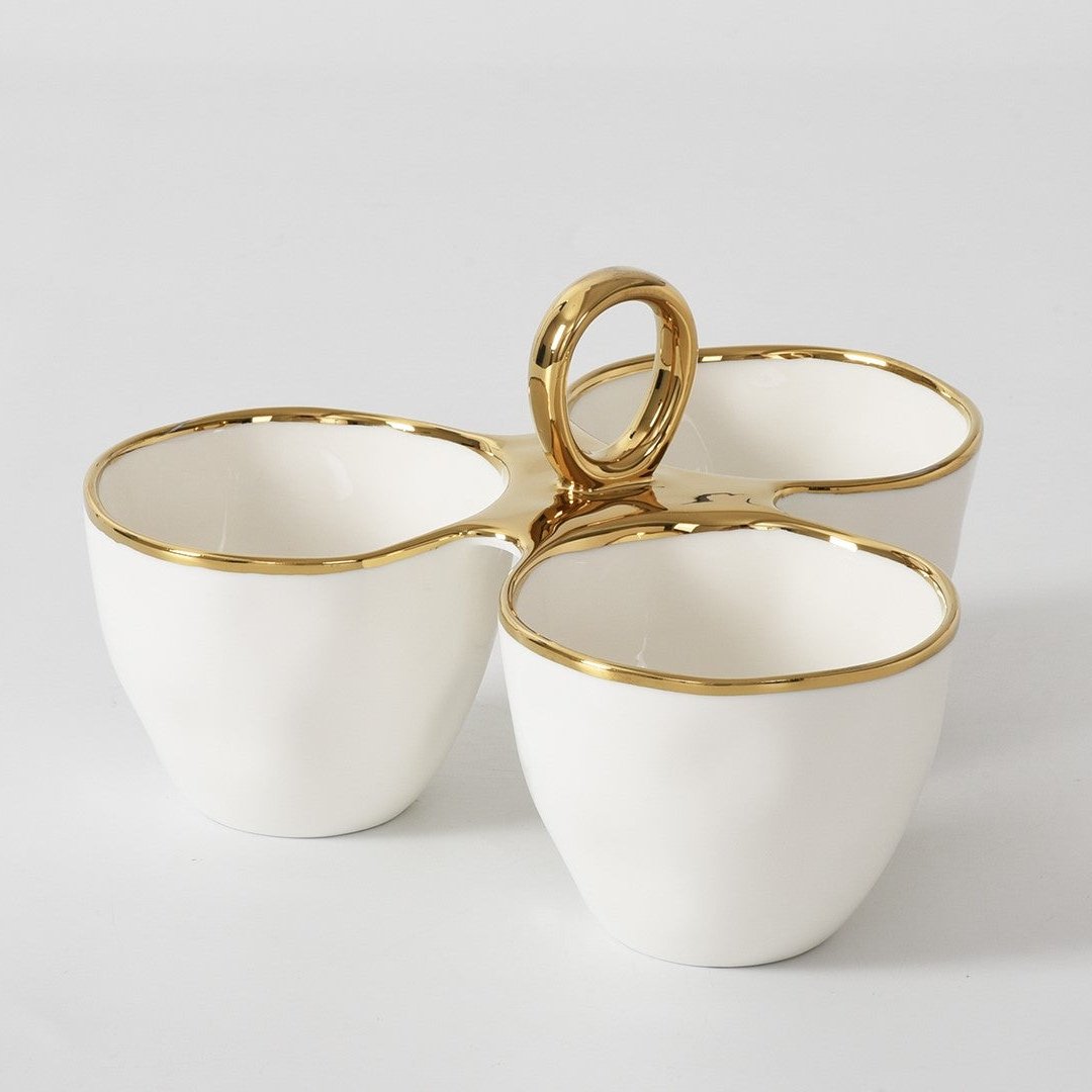 Pampa Bay Golden Handles 3 Part Server-Goviers