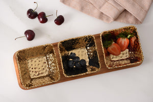 Pampa Bay Golden Millenium Entertaining Set - 4 pc-Goviers