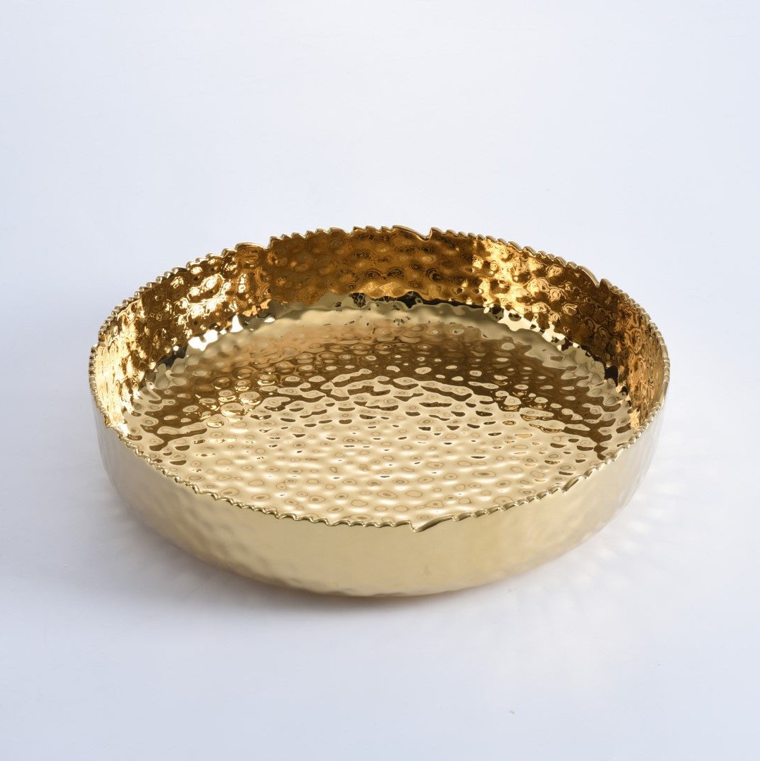 Pampa Bay Golden Millenium Extra Large Shallow Bowl-Goviers