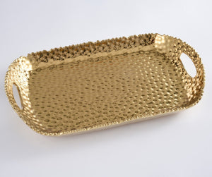 Pampa Bay Golden Millenium Rectangular tray With Handles-Goviers