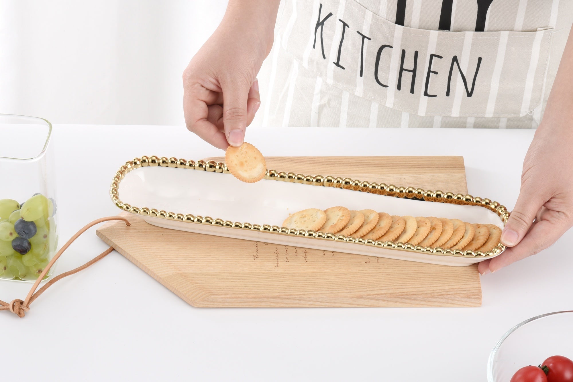 Pampa Bay Golden Salerno Cracker Tray-Goviers