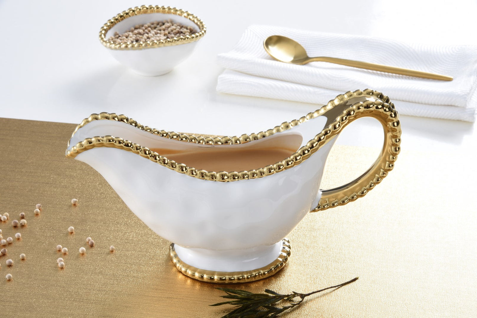 Pampa Bay Golden Salerno Gravy Boat-Goviers