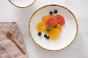 Pampa Bay Golden Salerno Medium Shallow Bowl-Goviers