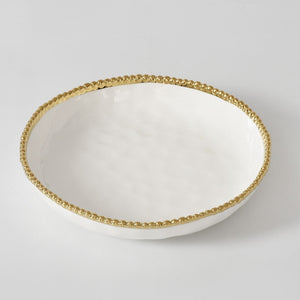 Pampa Bay Golden Salerno Medium Shallow Bowl-Goviers