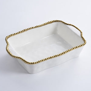 Pampa Bay Golden Salerno Rectangular Baking Dish-Goviers