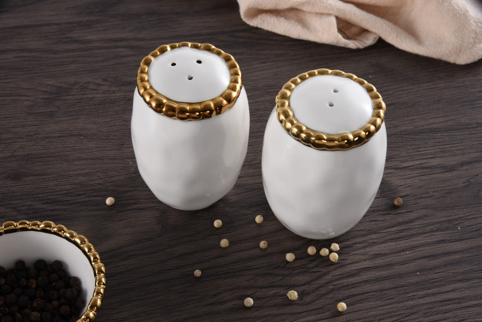 Pampa Bay Golden Salerno Salt & Pepper Shakers-Goviers