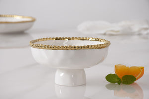 Pampa Bay Golden Salerno Small Footed Bowl-Goviers